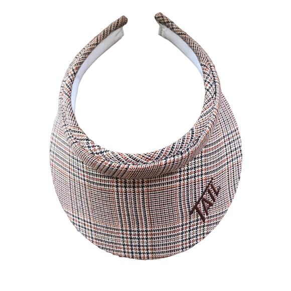 TAIL Plaid Brown Golf Visor - Picture 5 of 5